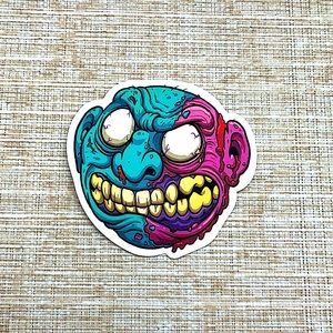 Gross Grunge Horror Funky Single Decor Art Sticker